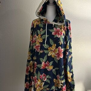 Polo by Ralph Lauren Floral Hoodie - Navy and Yellow